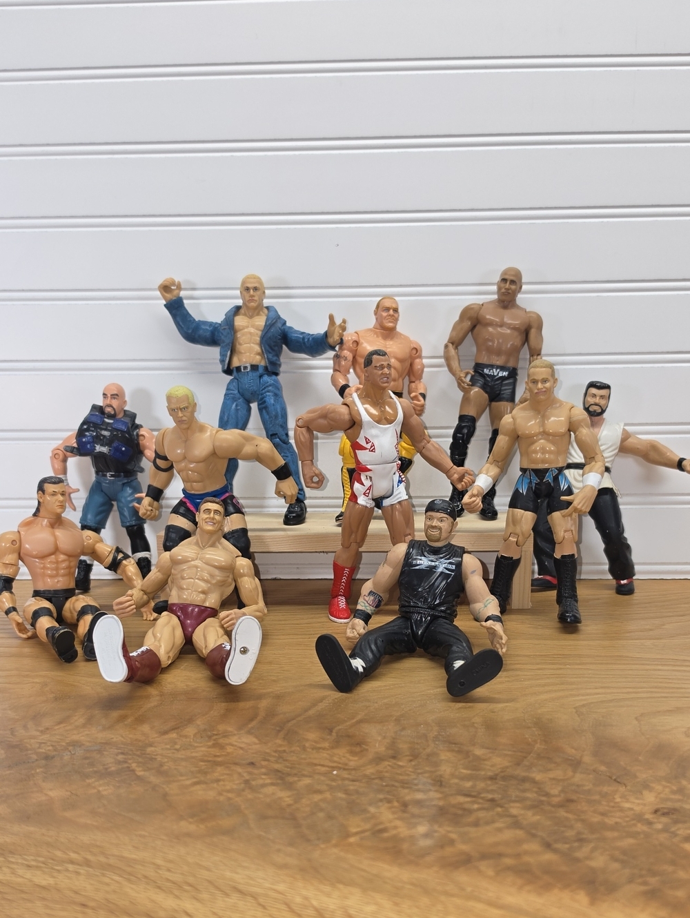 11 Assorted WWE Wrestling Action Figures - Multi-Color Kids Toys